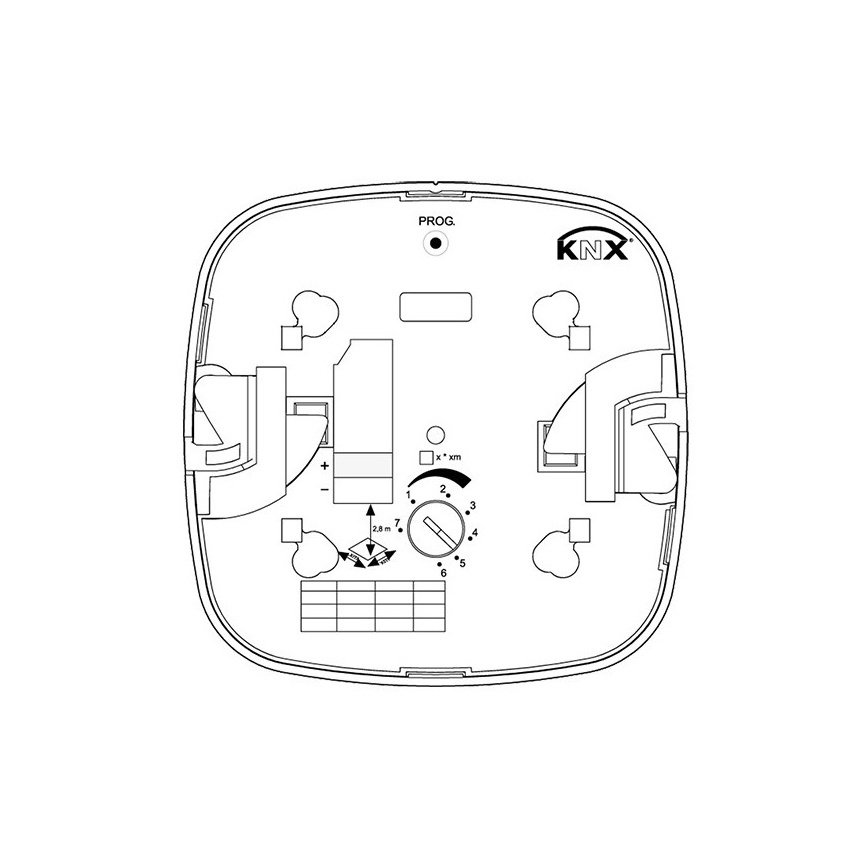 Steinel 079536 - Детектор за присъствие HF 360 KNX бял