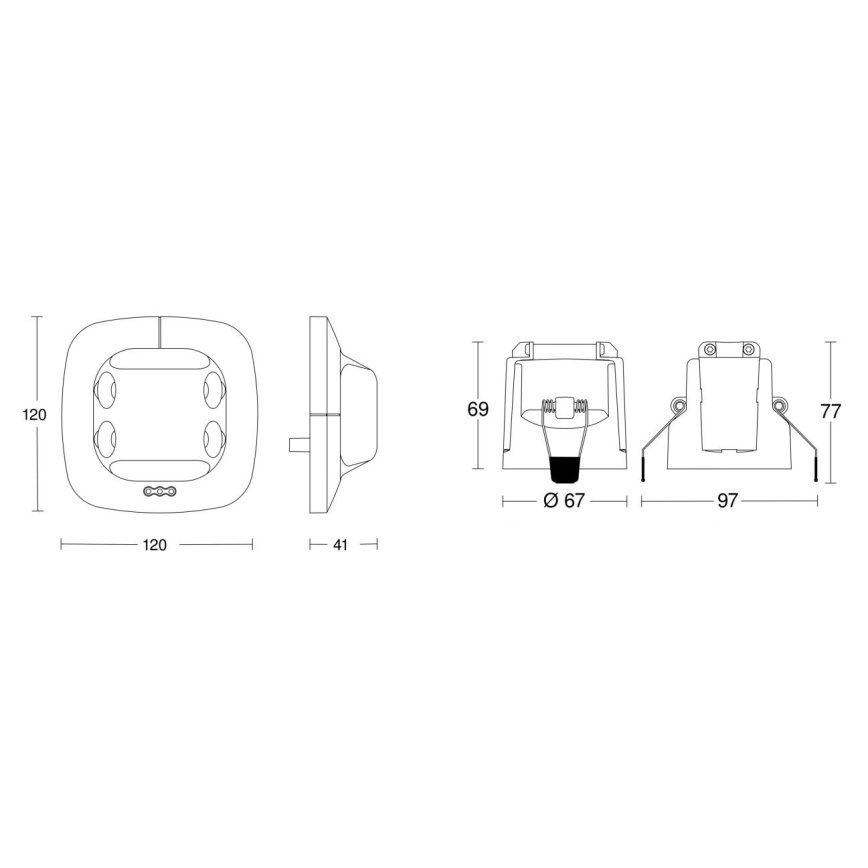 Steinel 079604 - Детектор за присъствие Dual US KNX бял