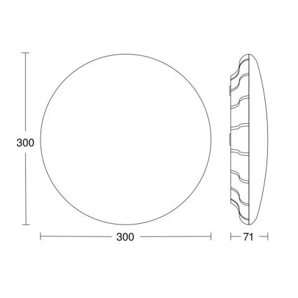 Steinel 081942 - К-кт 5бр. LED плафон със сензор RS PRO S20 SC LED/15,7W/230V 4000K