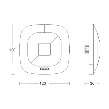 Steinel 082277 - Детектор за присъствие HF 360-2 DALI-2 APC черен
