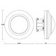 Steinel 087913 - Сензор за движение за вграждане със сензор за присъствие PD-8 ECO COM1 360° бял