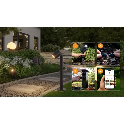 Steinel 089337 - Външна RGBW LED лампа LED/7,9W/24V IP65