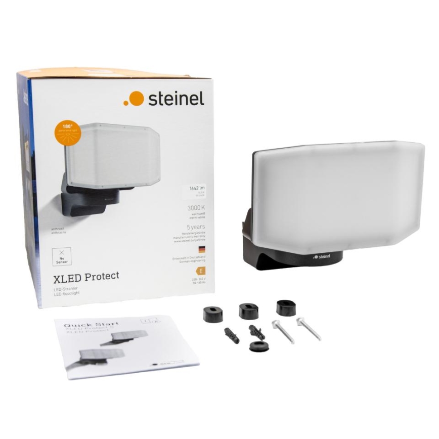Steinel 090029 - LED Прожектор XLED PROTECT LED/13,6W/230V 3000K IP54 антрацит