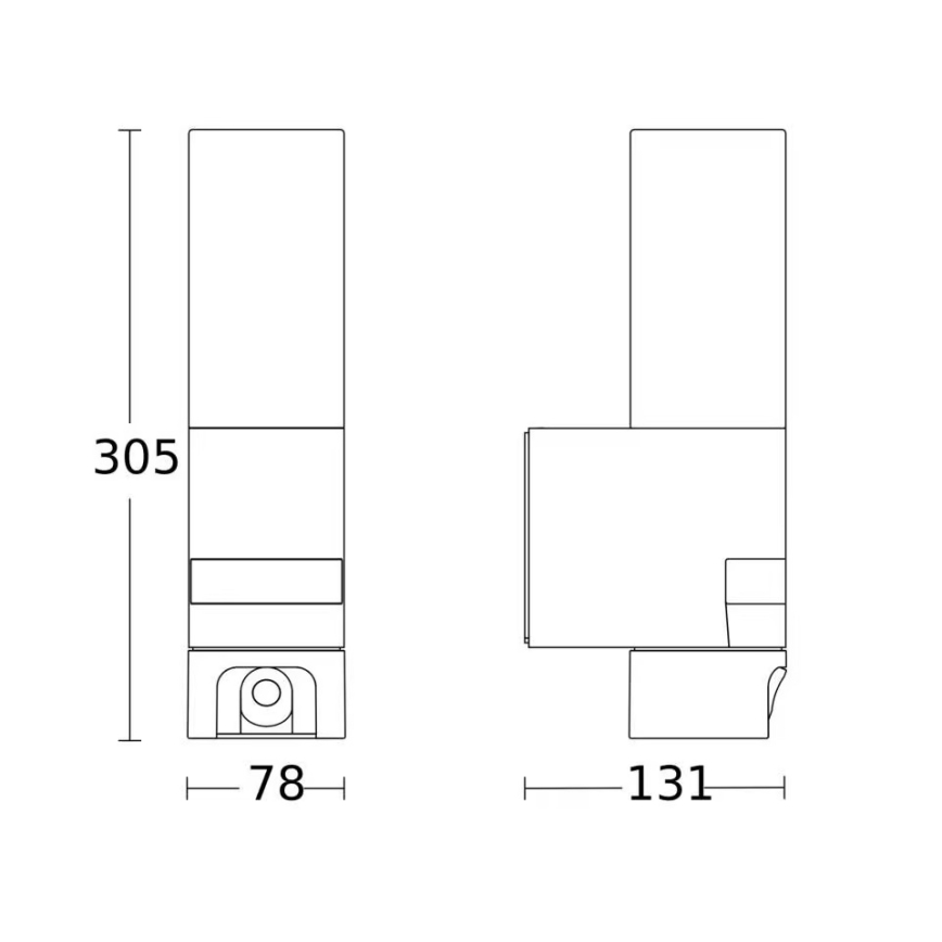 Steinel 092597 - LED външно осветително тяло със сензор и камера L 620 LED/13,5W/230V IP44