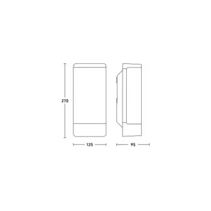 Steinel 094270 - Външно стенно осветително тяло 1xE27/15W/230V L 14 IP44