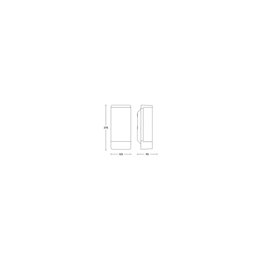 Steinel 094270 - Външно стенно осветително тяло 1xE27/15W/230V L 14 IP44