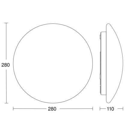 STEINEL 56032 - LED Лампа за баня със сензор LED/9,5W/230V IP54