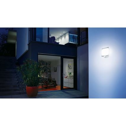 Steinel 566814 - Екстериорен аплик със сензор 1xE27/60W/240V L 20 S IP44
