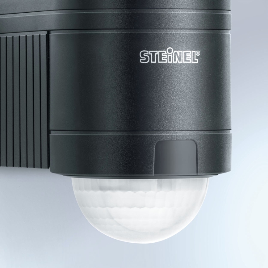 STEINEL 602710 - Екстериорен инфрачервен стенен сензор IS240 антрацит IP54