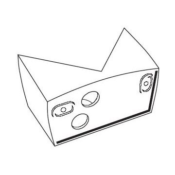 STEINEL 631765 - Ъглова скоба, държач 07 бял