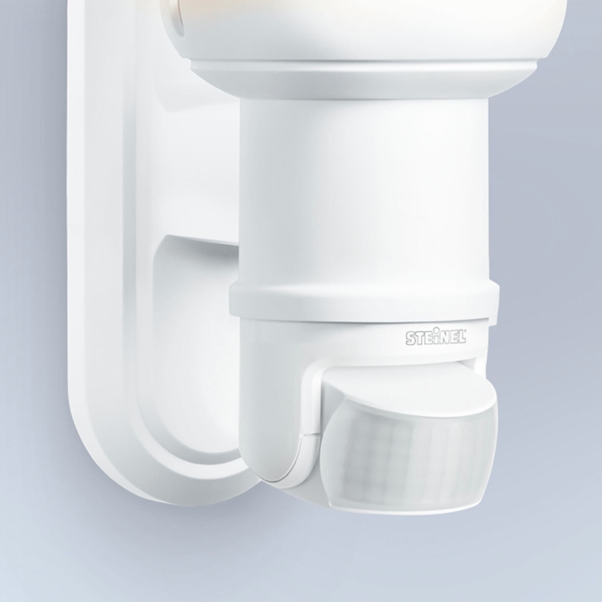 STEINEL 634315 - L 560 S Екстериорен аплик със сензор IP44 бял