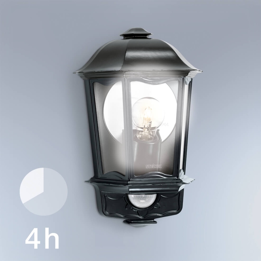 Steinel 644413 - Екстериорен аплик със сензор L 190 S 1xE27/100W/230V IP44