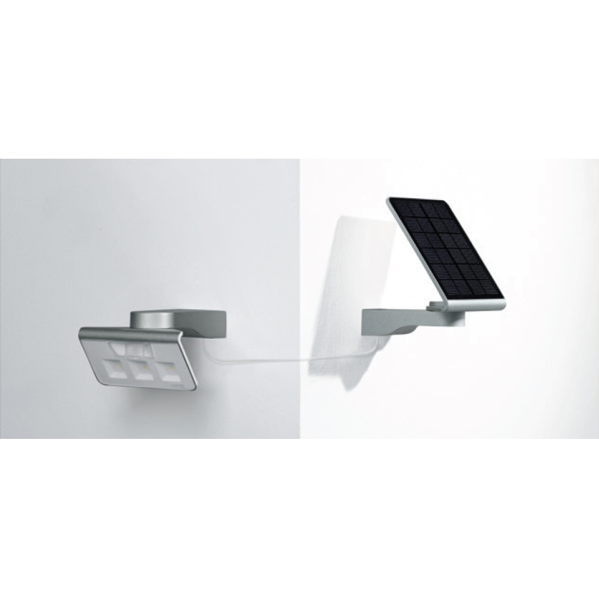 STEINEL 671006 - Соларен сензор LED-прожектор XSolar L-S 0,5W/LED бял IP44 2500 mAh