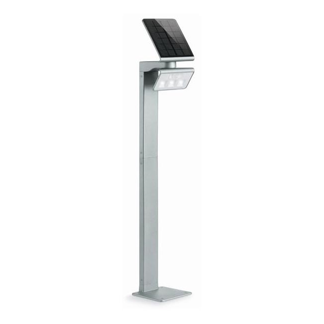 STEINEL 671211 - Соларен сензор LED прожектор XSolar GL-S 0,5W/LED сребрист IP44 2500 mAh