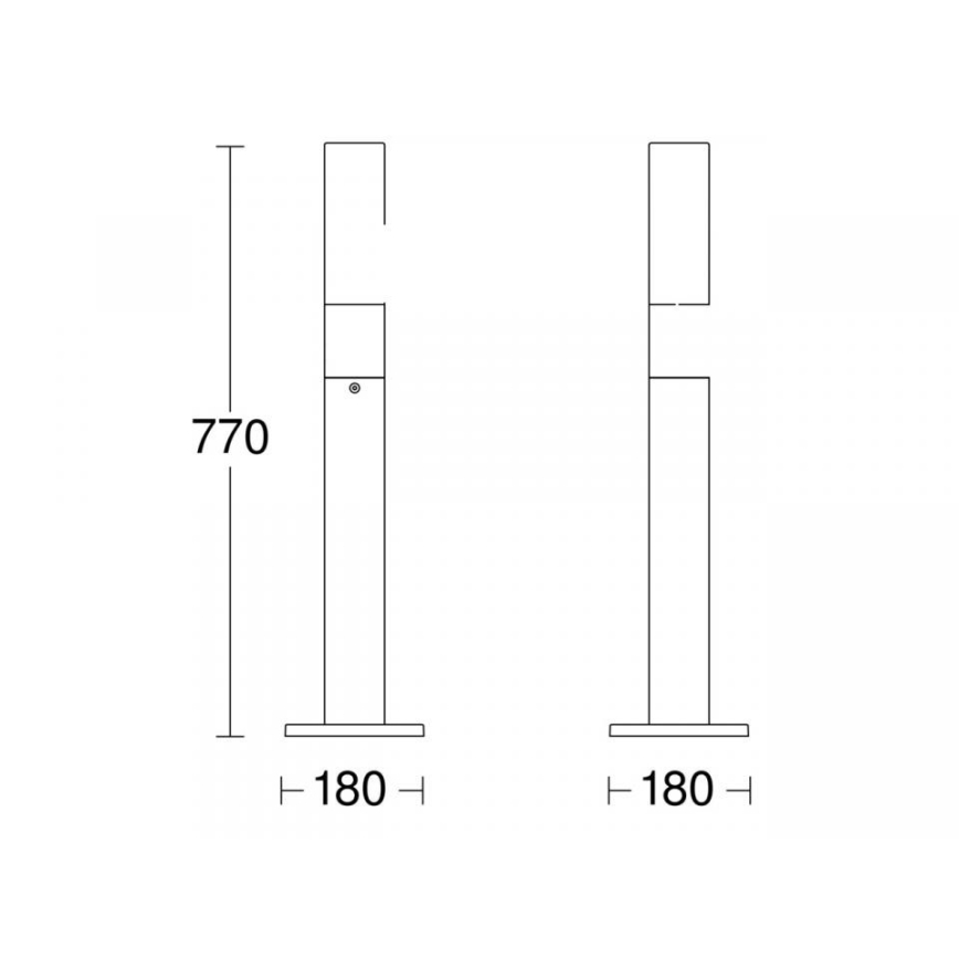 STEINEL 69469 - LED Екстериорна лампа GL 65 LED/8,5W/230V IP44 3000K антрацит