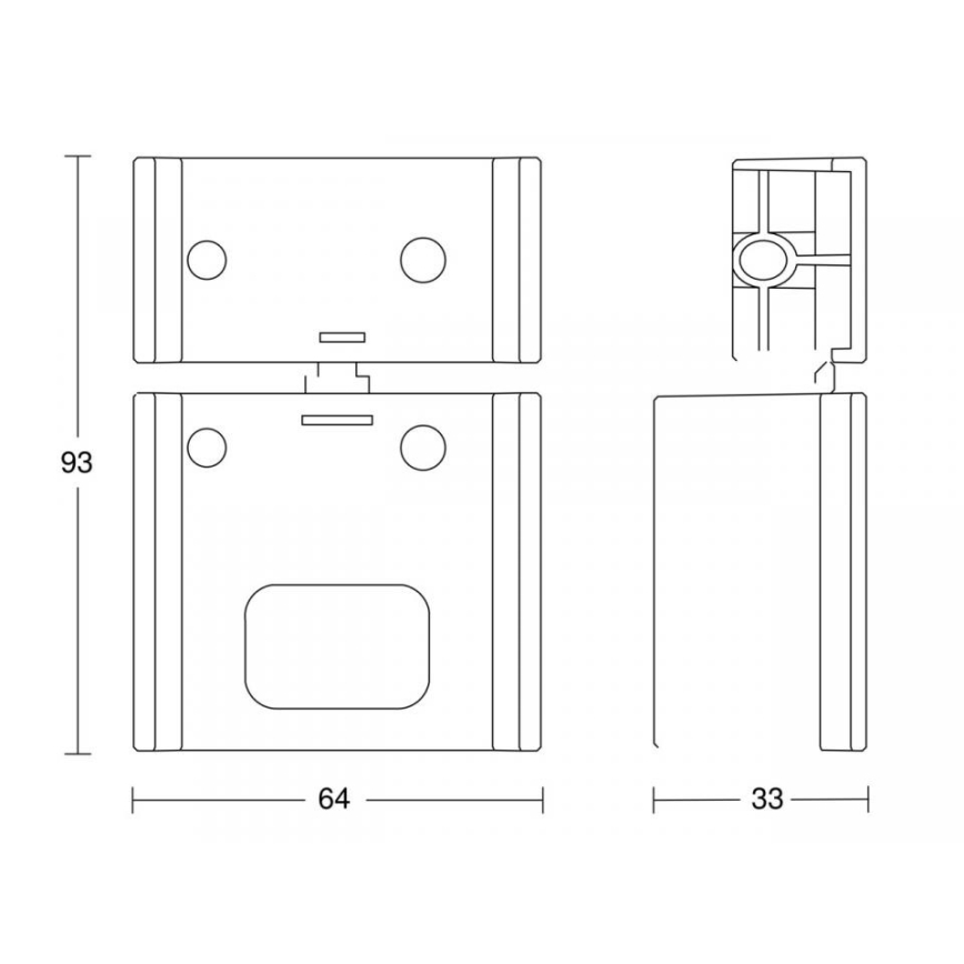 STEINEL 85148 - Ъгъл стена държач IS ECO бял