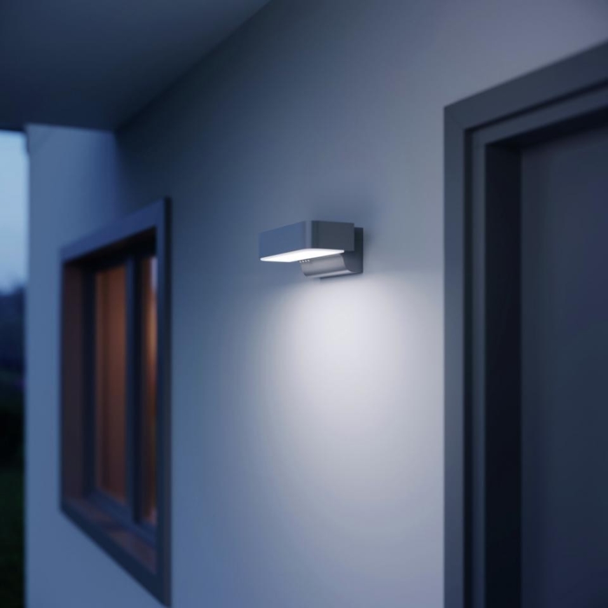 STEINEL 87555 - LED Екстериорен аплик със сензор L 800 SC LED/7,5W/230V IP44 сребрист
