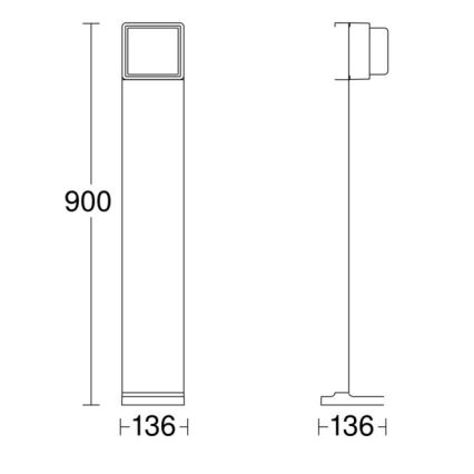 Steinel 078683 - LEDДимируема екстериорна лампа със сензор GL 85 SC 900 LED/9W/230V IP44