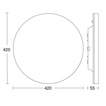 Steinel - LED Димируем плафон със сензор RSPROR30BASICSC 23,22W/230V IP40 3000K