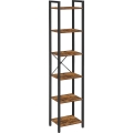 Стелаж NAVARO 40x179x30 см кафяв/черен