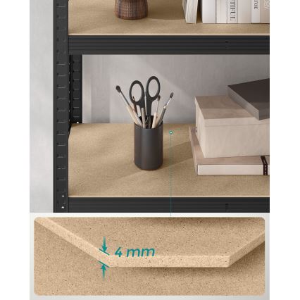 Стелаж ORDIFY, черен