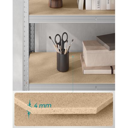 Стелаж ORDIFY сребрист