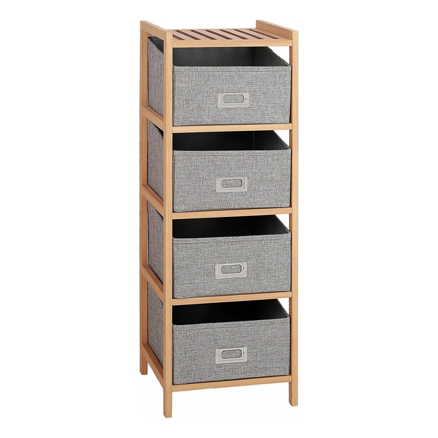 Стелаж с кутии REG 83x28 см бежов