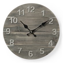 Стенен часовник 1xAA/1,5V дървен 30см