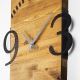 Стенен часовник 41x74 см 1xAA дърво/метал
