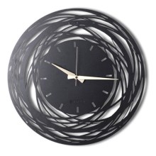 Стенен часовник 70 cm 1xAA черен/златист