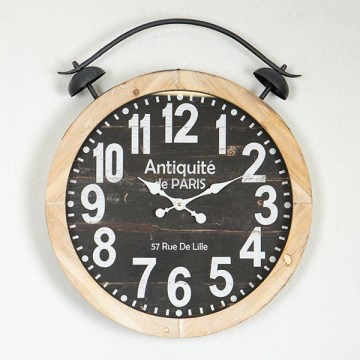 Стенен часовник 1xAA Ø 50 см бежов/черен