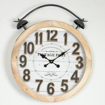 Стенен часовник 1xAA Ø 50 см бежов