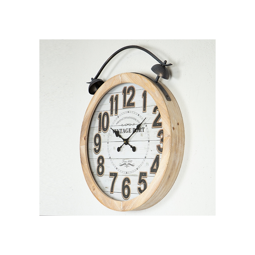 Стенен часовник 1xAA Ø 50 см бежов