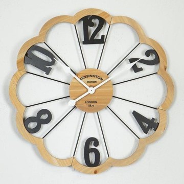 Стенен часовник 1xAA Ø 60 см бежов/черен