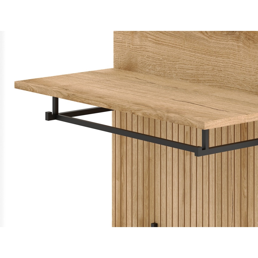 Стенен гарнитур за антре KLEO, кафяво/бяло