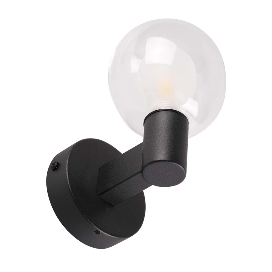 Стенен осветител за баня POLA 1xG9/5W/230V IP44 черен/прозрачен