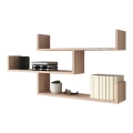 Стенен рафт TRIO 119x55x18 см дъб сонома