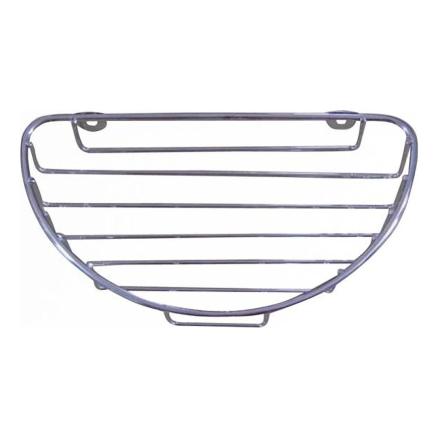 Стенен рафт за душ 12,7x23 cm лъскав хром