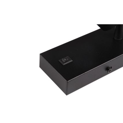 Стенен спот 1xGU10/35W/230V черен