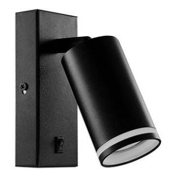 Стенен спот 1xGU10/35W/230V черен