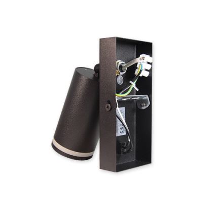 Стенен спот 1xGU10/35W/230V черен