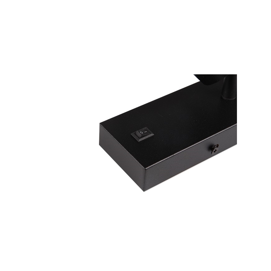 Стенен спот 1xGU10/35W/230V черен