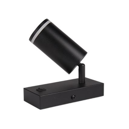 Стенен спот 1xGU10/35W/230V черен