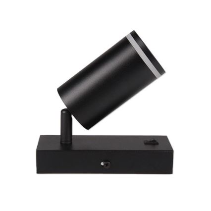 Стенен спот 1xGU10/35W/230V черен