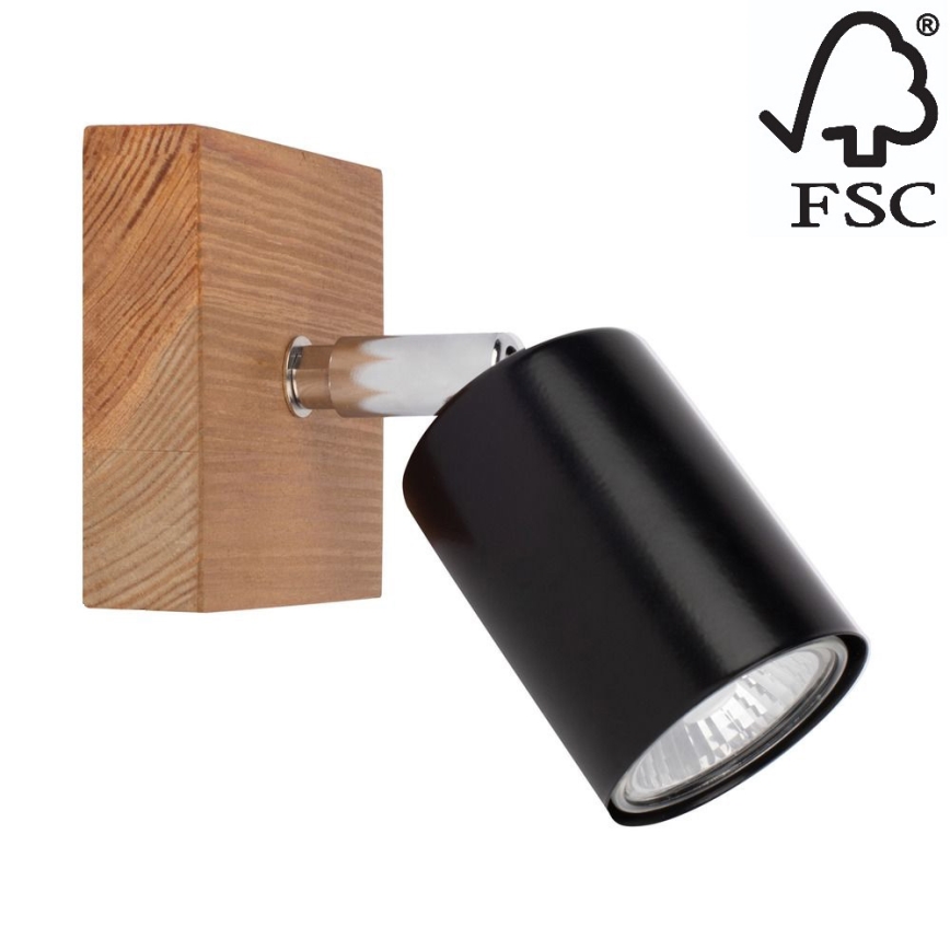 Стенен спот MANARA 1xGU10/5W/230V бор - FSC сертифициран