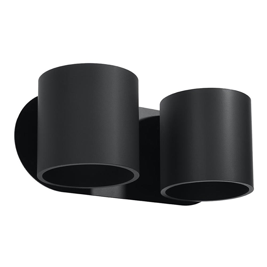 Стенен спот ORBIS 2xG9/40W/230V черен