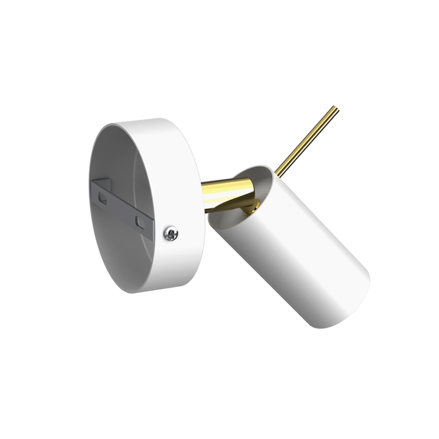 Стенен спот PRESTON 1xGU10/MR11/40W/230V бял/златист