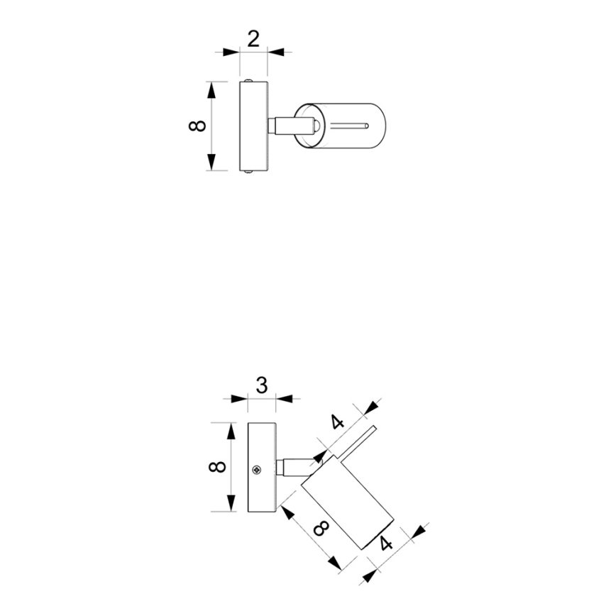 Стенен спот PRESTON 1xGU10/MR11/40W/230V бял/златист