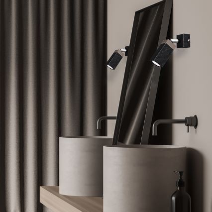 Стенен спот SOLO 1xGU10/MR11/40W/230V черен