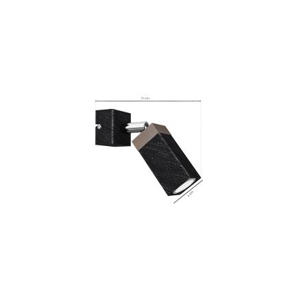 Стенен спот SOLO 1xGU10/MR11/40W/230V черен